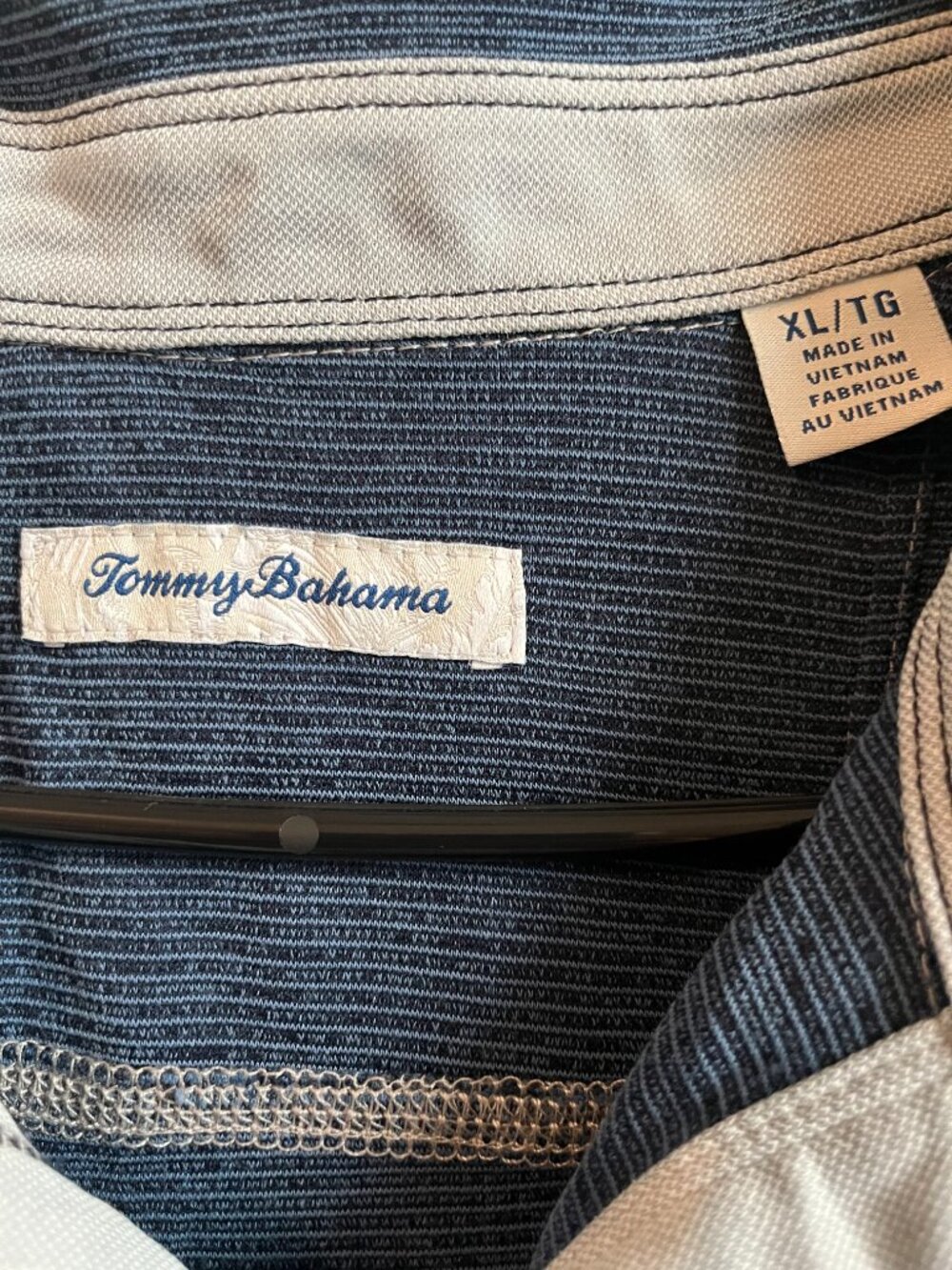 Tommy Bahama Men's Blue Pinstripe Houston Astros Polo Shirt Size XL Sports Fan - Picture 5 of 7